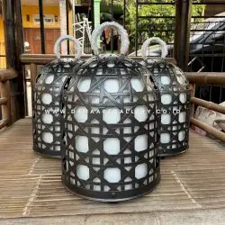 Lampu Taman Kurungan Ukir Anti Korosi